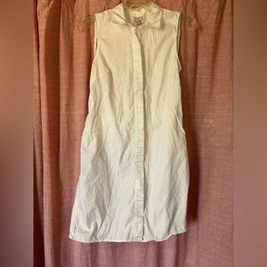 J. Crew Classic White Collared Top